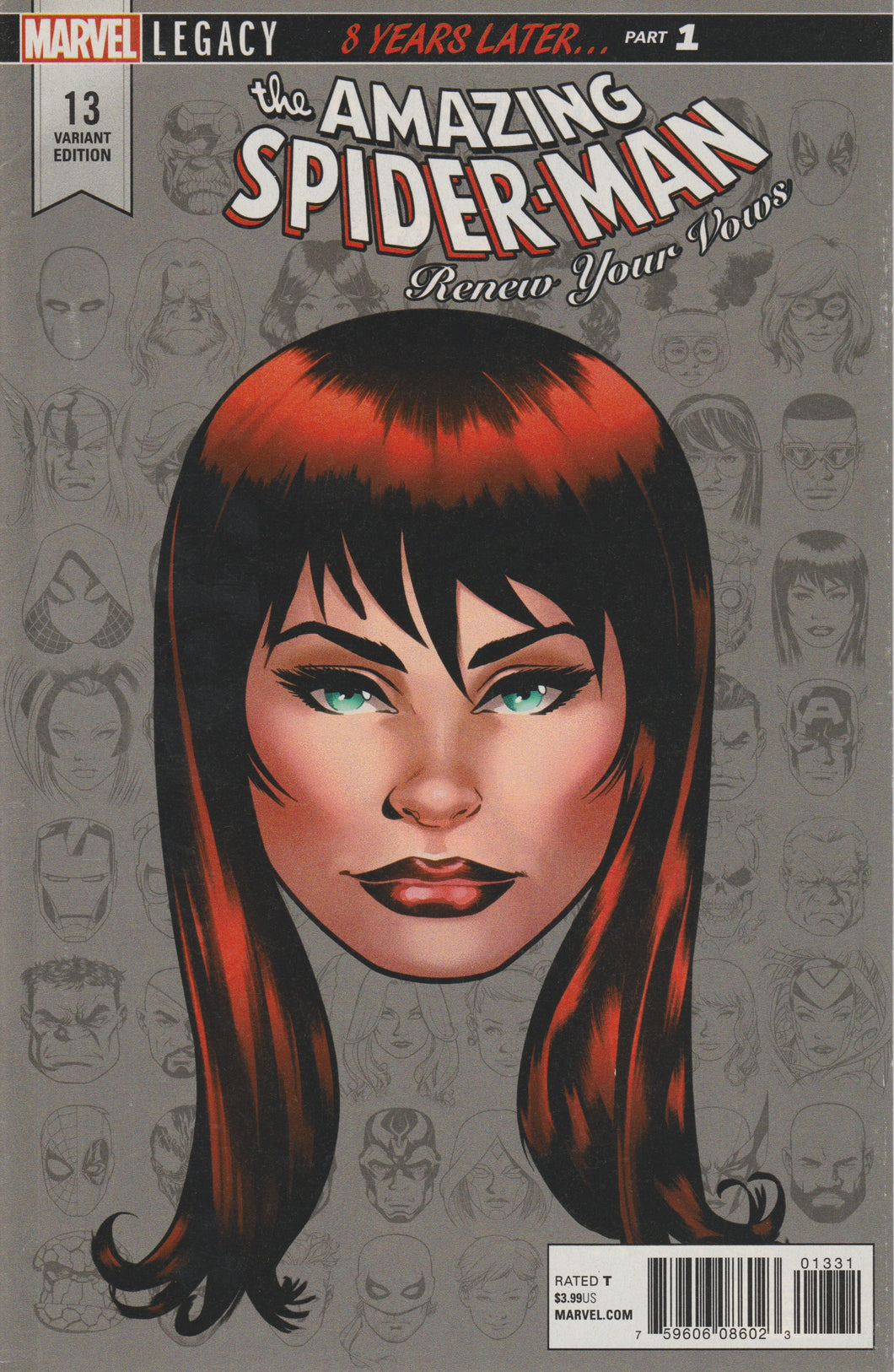 The Amazing Spider-Man Renew Your Vows 13 (Headshot variant) 2017