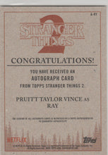 Load image into Gallery viewer, Pruitt Taylor Vince as Ray in Stranger Things signed trading card
