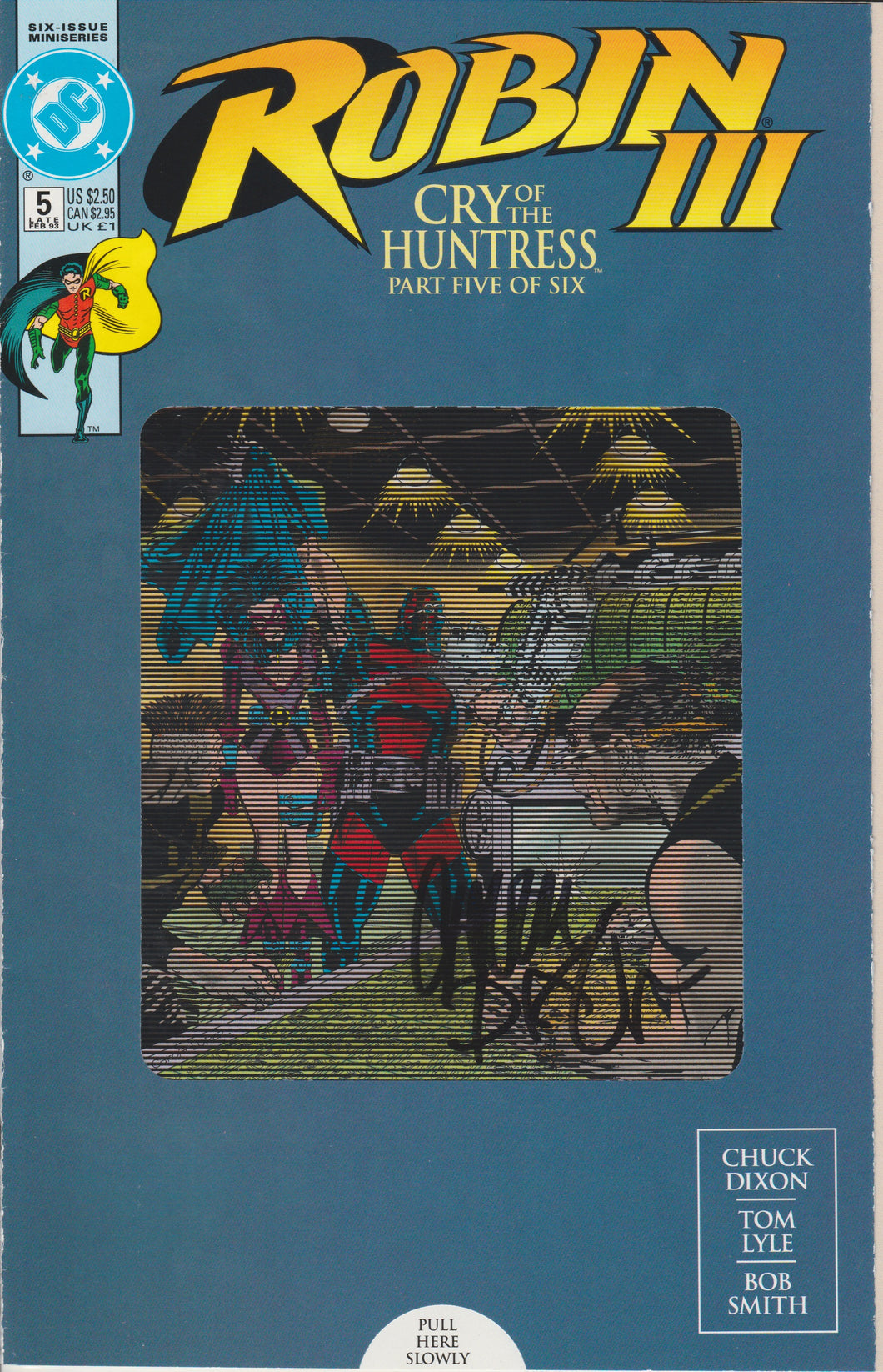 Robin III #5 (Lenticular) signed by Chuck Dixon