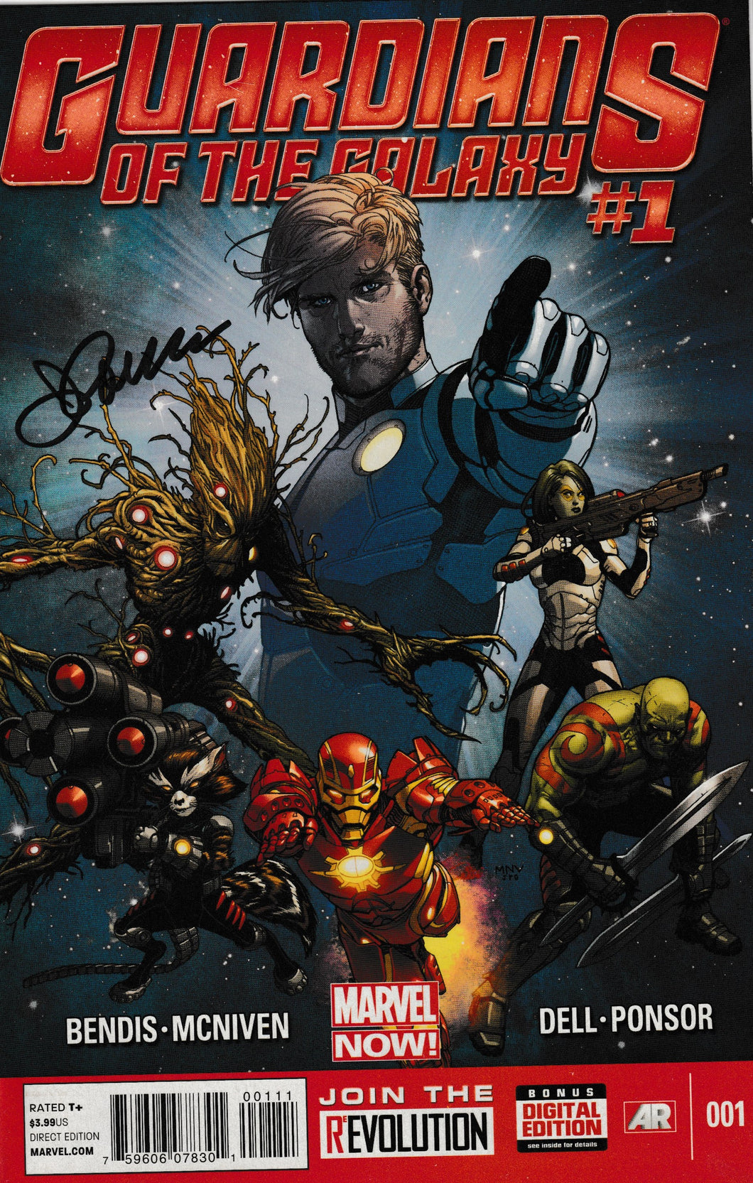 Guardians of the Galaxy #1 signed by Justin Ponsor