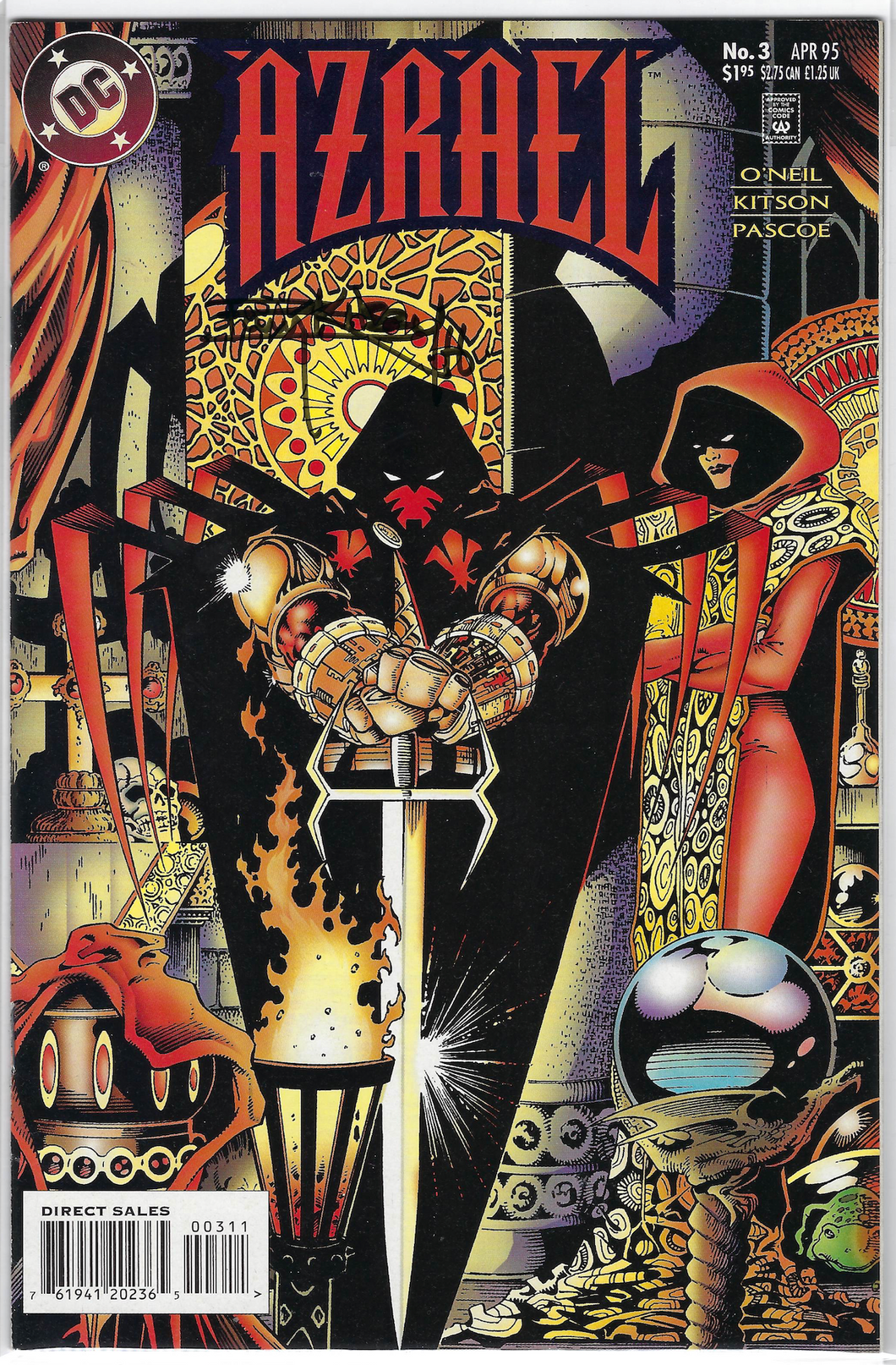 Azrael #3 signed by Barry Kitson
