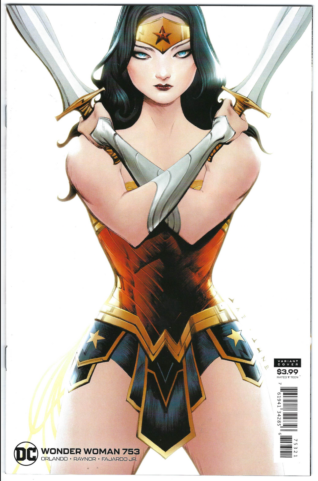 Wonder Woman 753 (Minimal Trade dress Jae Lee variant)