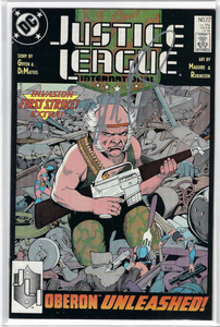 Justice League International #22 signed by J. M. DeMatteis