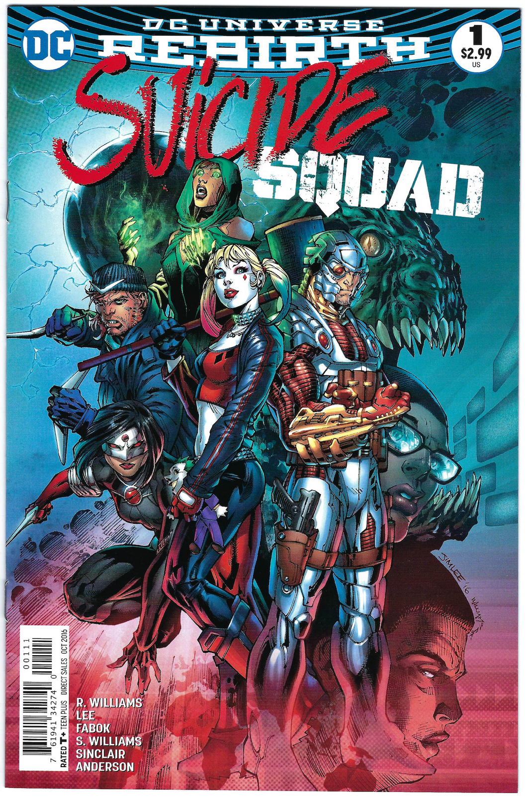 Suicide Squad 1 to 3 (3 book set) Jim Lee covers