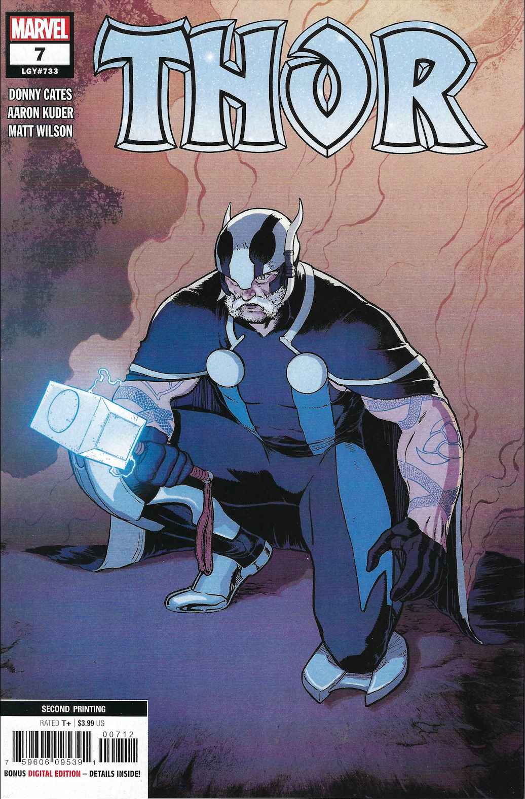 THOR #7 (Rare 2nd Print) Donny Cates Story Aaron Kuder Art
