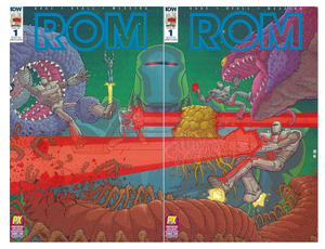 ROM #1 (2 cover set) PX Previews SDCC 2016 Connecting covers (limited to 3,000)