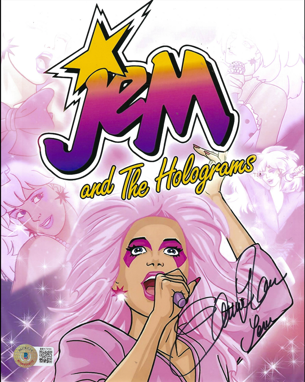 Jem and the Holgrams 8x10 photo signed by Samantha Newark (voice of Jem)