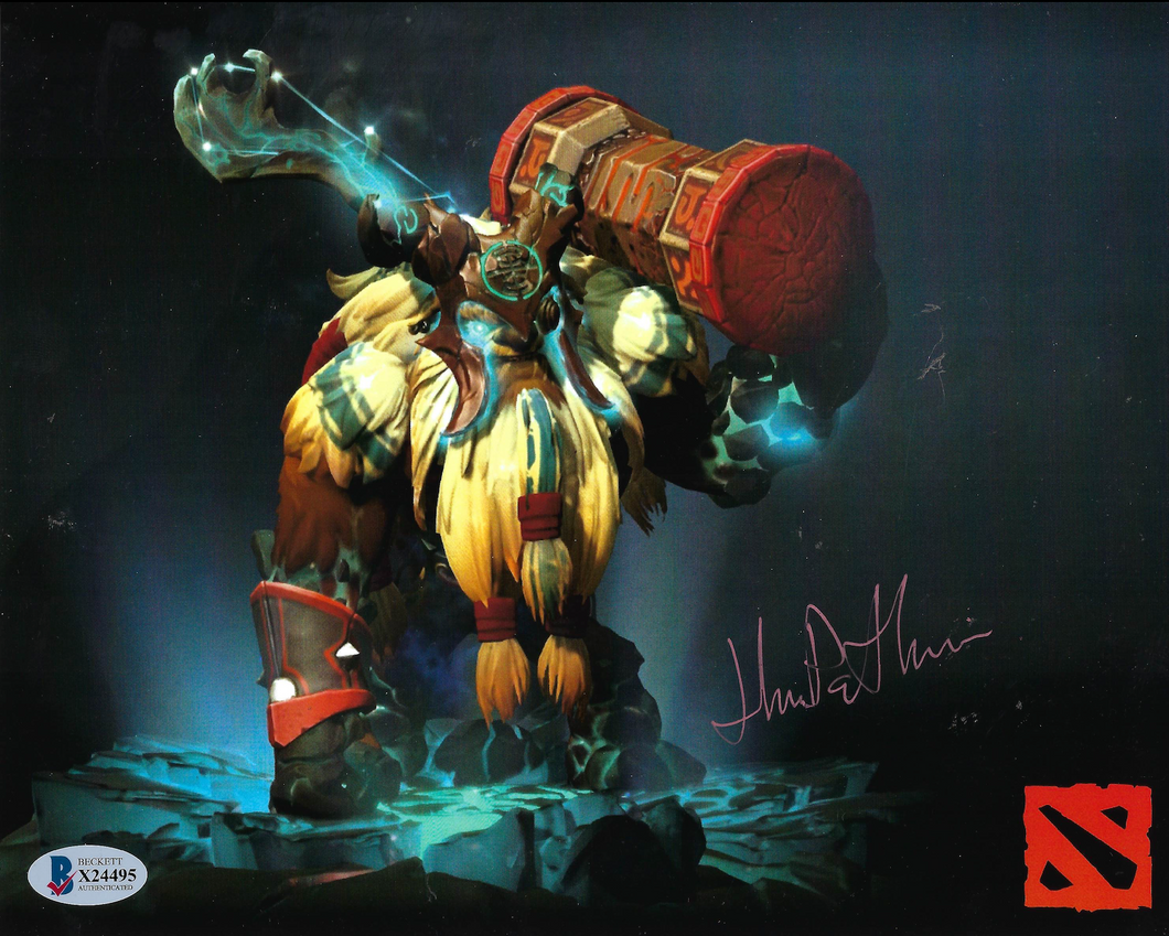 Earthshaker - Dota2 8x10 photo signed by John Patrick Lowrie