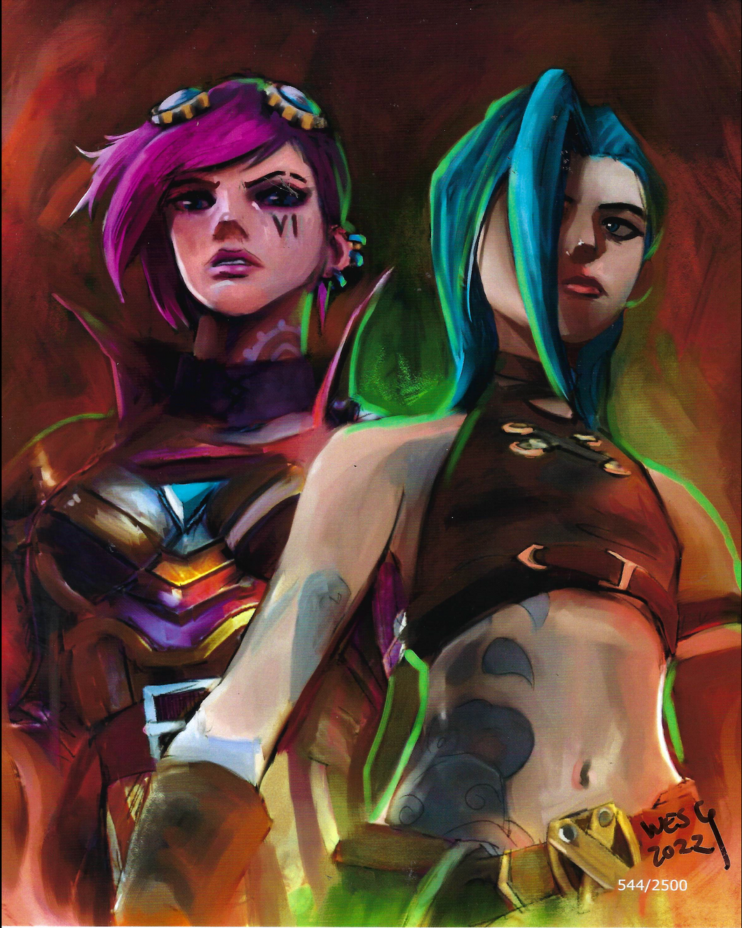 League of Legends 8x10 Art Print Signed by Artist Wesley Gardner (no. 544 of 2500)