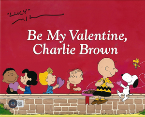 Be My Valentine, Charlie Brown 8x10 photo signed by Melanie Khon (Lucy Van Pelt) with inscription 'Lucy'