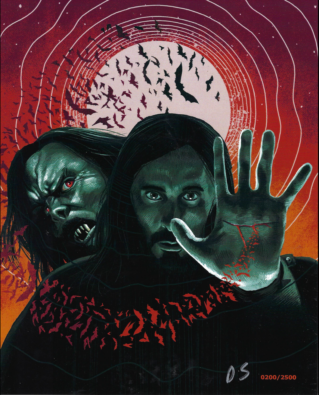 Morbius 8x10 Art Print signed by Artist Danny Schlitz No. 200 of 2,500