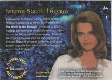 Load image into Gallery viewer, Serena Scott Thomas as Dr. Warmflash in James Bond The World is Not Enough - Signed Trading Card
