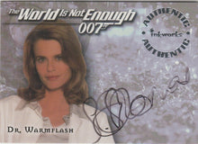 Load image into Gallery viewer, Serena Scott Thomas as Dr. Warmflash in James Bond The World is Not Enough - Signed Trading Card
