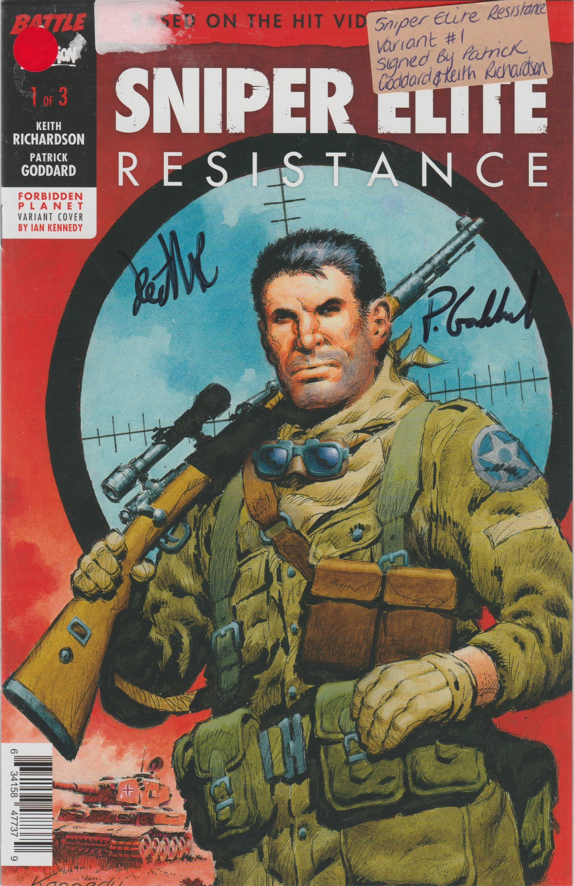 Sniper Elite: A Resistência, de Keith Richardson e Patrick Goddard