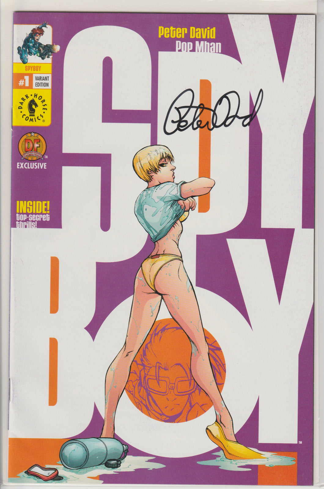 Spy Boy #1 (Dynamic Forces exclusive variant) signed by Peter David