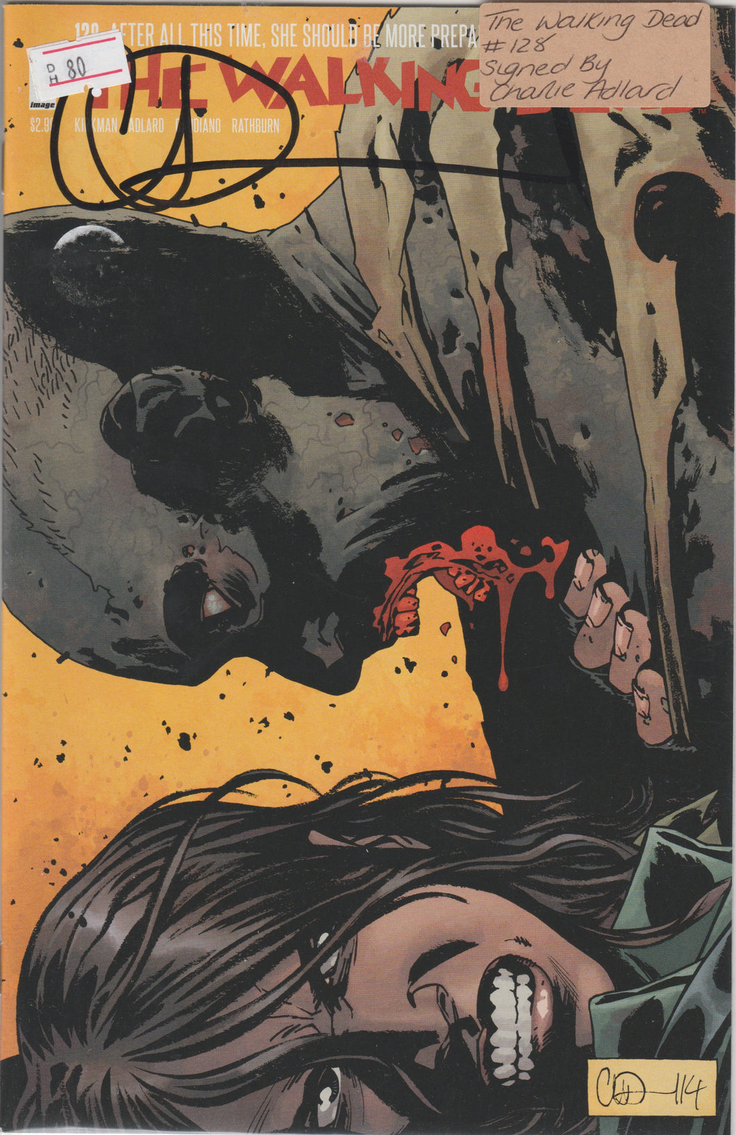 The Walking Dead 128 signed by Charlie Adlard