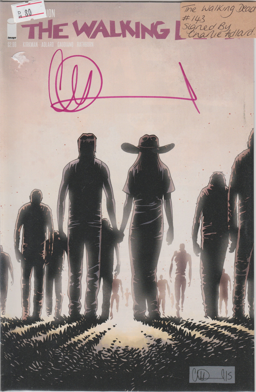 The Walking Dead 143 signed by Charlie Adlard
