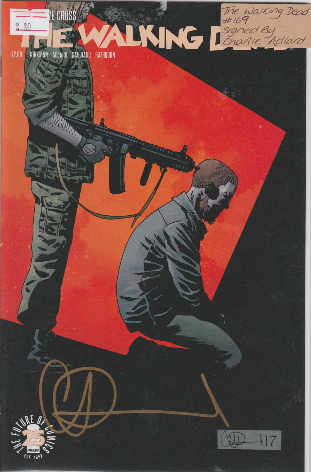 The Walking Dead 169 signed by Charlie Adlard
