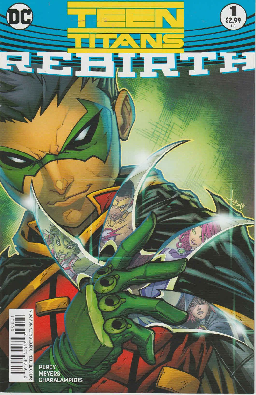 Teen Titans Rebirth #1 (Regular Jonboy Meyers cover)