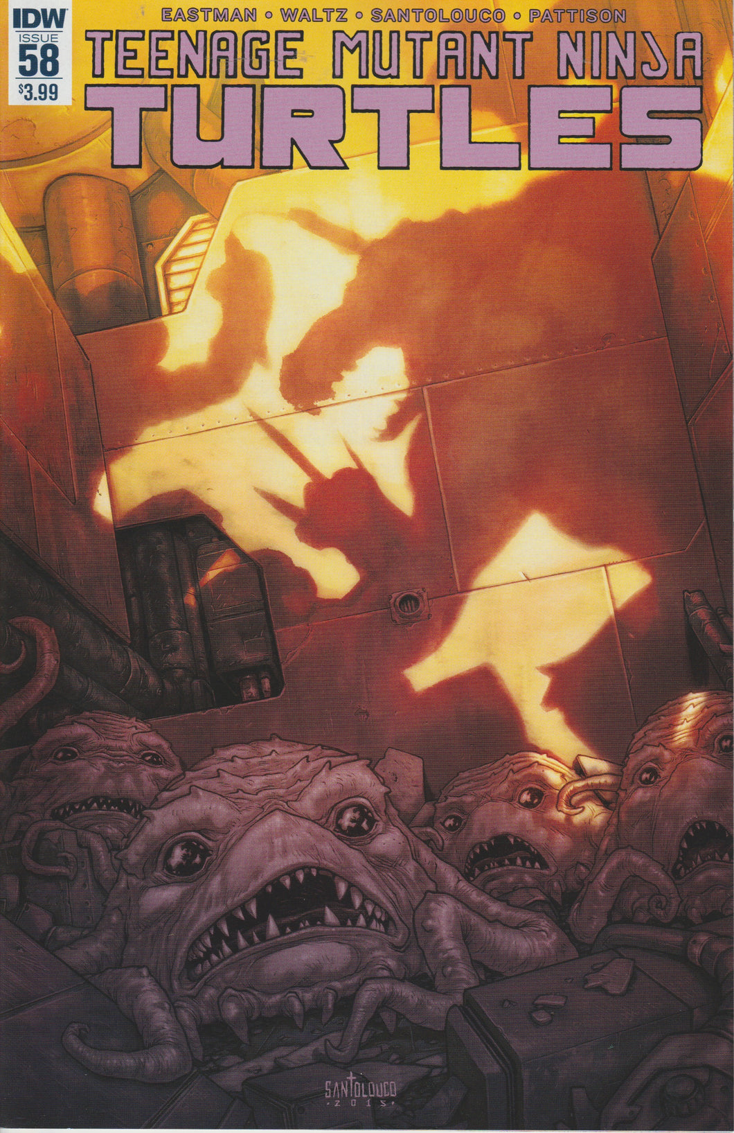 Teenage Mutant Ninja Turtles #58 Santalouco cover