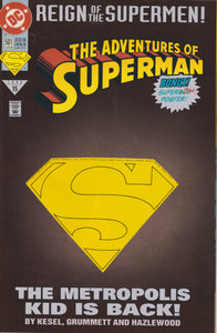 The Adventures of Superman 501 (Die cut cover) Key Issue