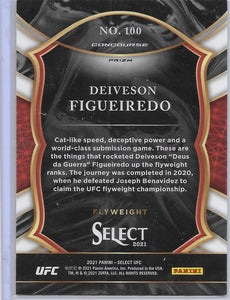 2021 Select UFC Deiveson Figueiredo Concourse Silver Prizm #100 Flyweight