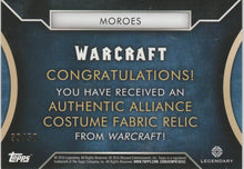 Load image into Gallery viewer, Moroes Warcraft costume trading card

