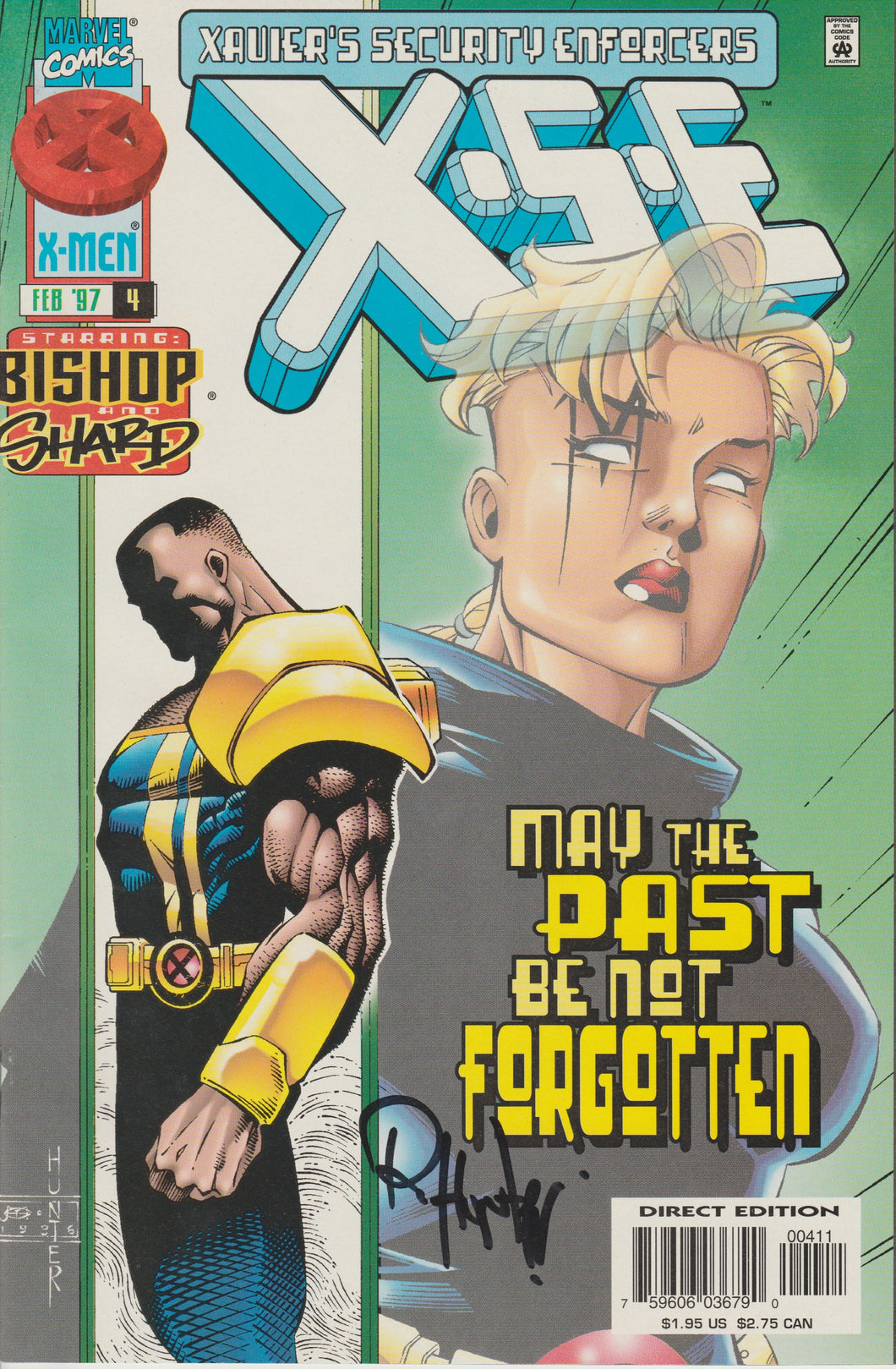 Xavier's Security Enforcers #4 signed by Rob Hunter