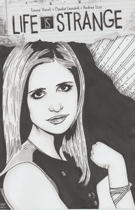 Buffy the Vampire Slayer Original Art by Gary Parkin on Life is Strange blank cover