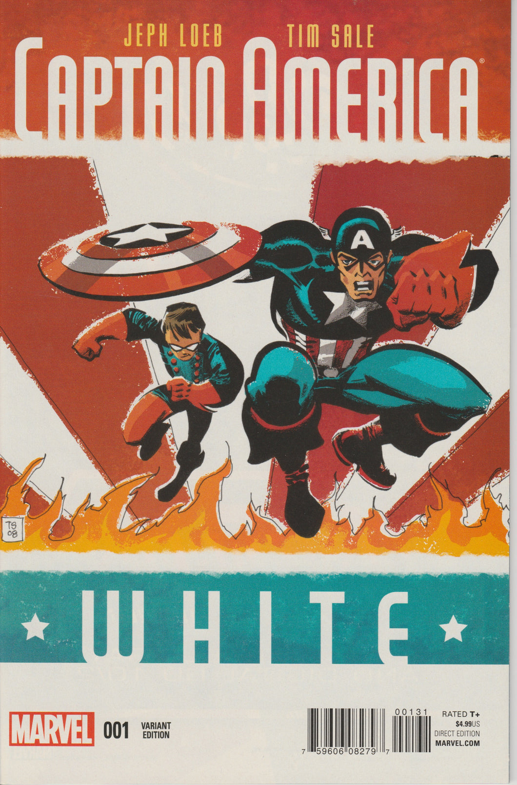 Captain America White #1 (Tim Sale Incentive 1:20 cover)