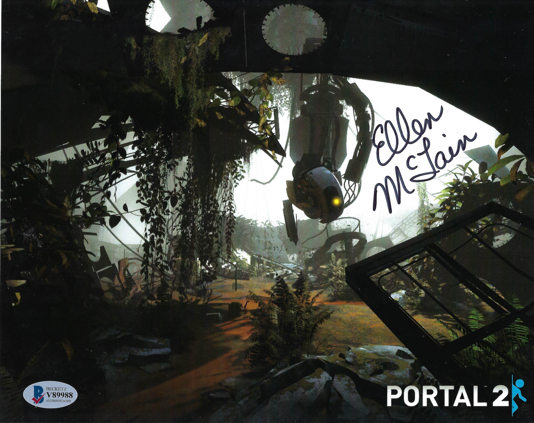 Glados of Portal 2 signed photo by voice actor Ellen McLain