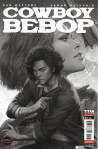 Cowboy Bebop #1 Variant Stanley Artgerm Lau Black & White Cover