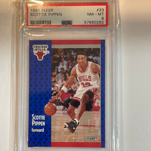 PSA Grade 8 Basketball Card -Scottie Pippen #33