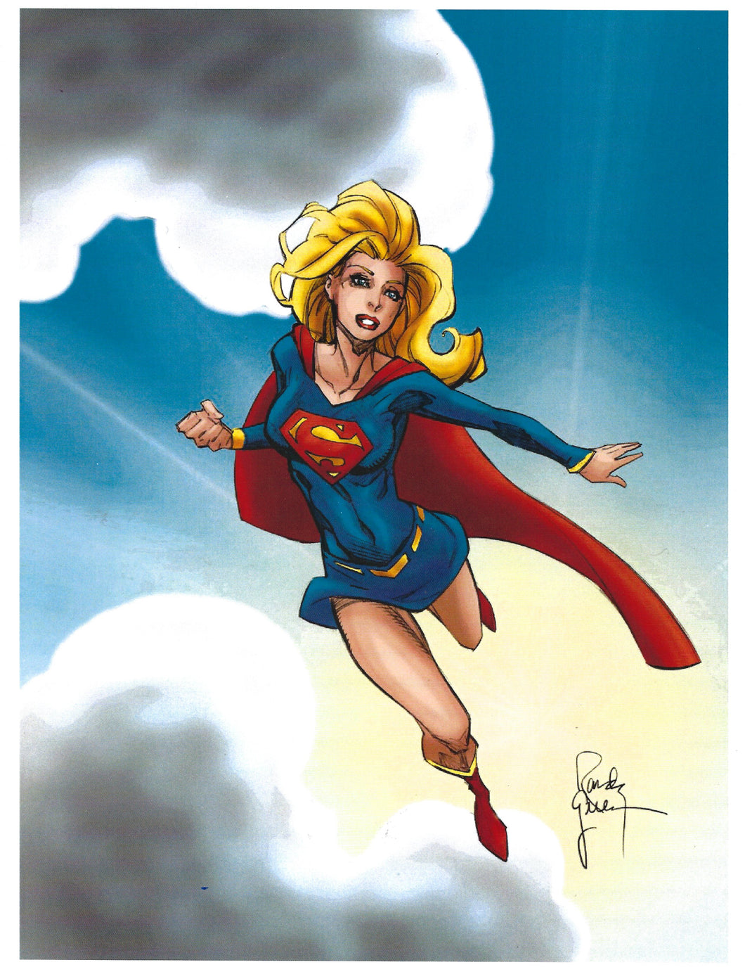 Supergirl Art Print by Randy Green