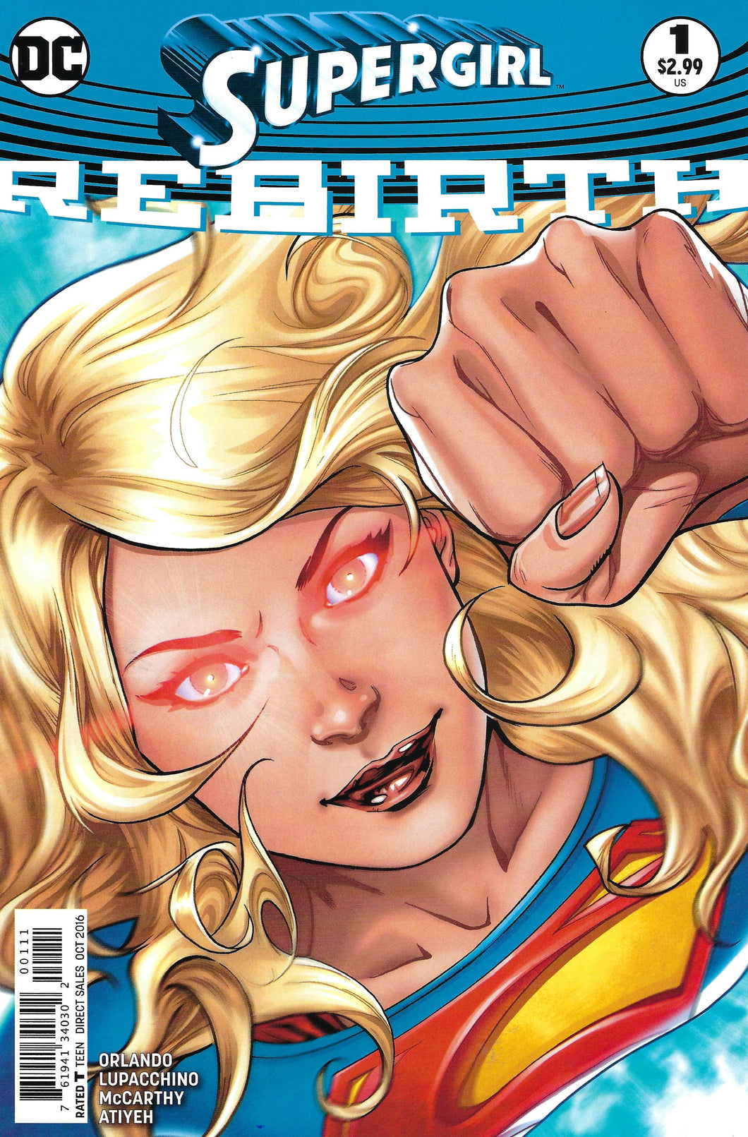 Supergirl : Rebirth #1 (Emanuela Lupacchino)
