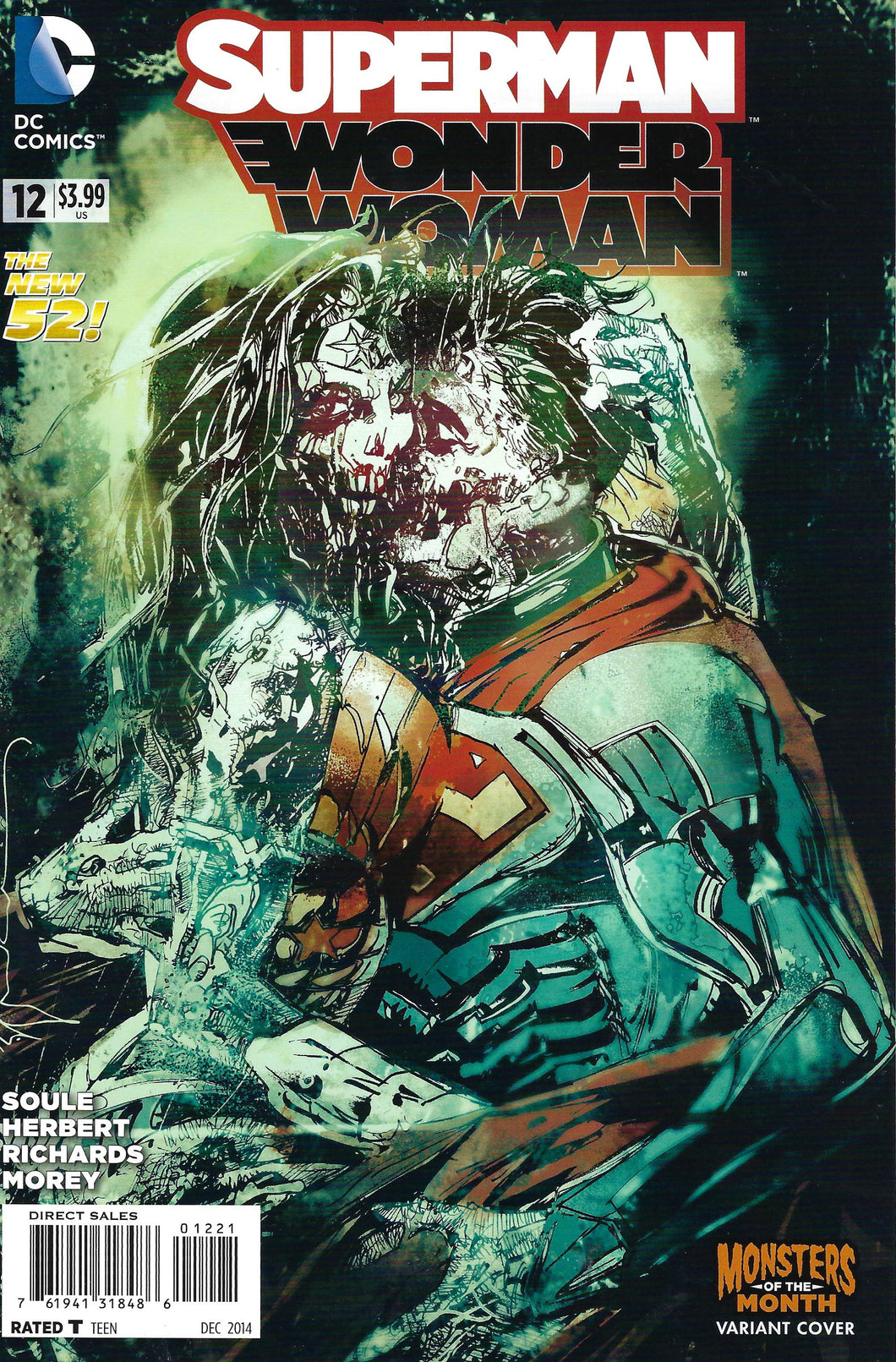 Superman Wonder Woman #12 Monsters of the Month variant cover