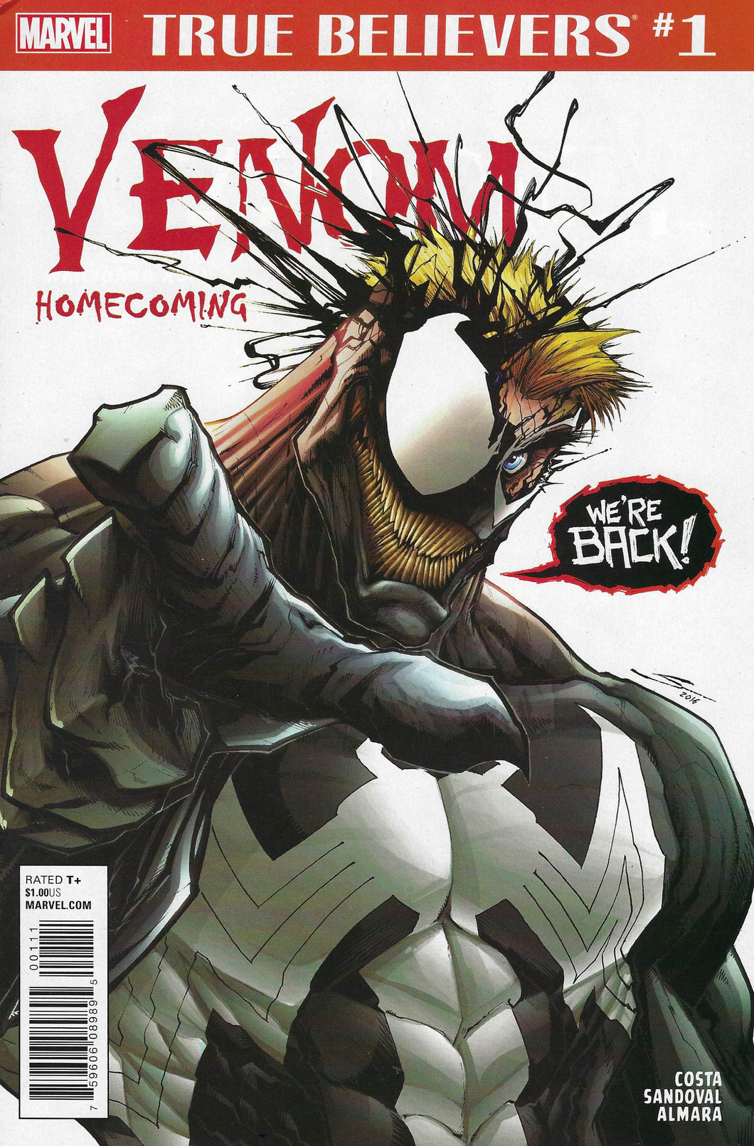 Venom Homecoming True Believers #1