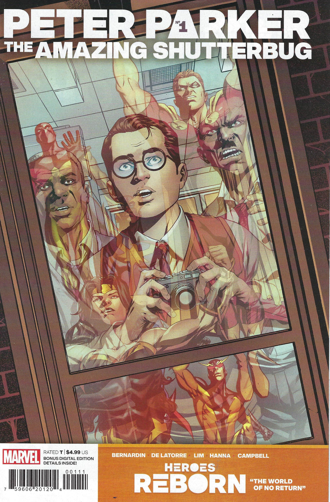 Heroes Reborn Peter Parker the Amazing Shutterbug #1 Mike McKone cover
