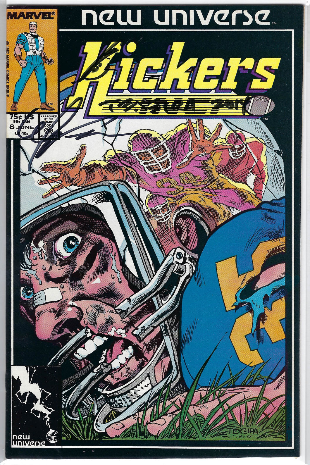 Kickers #8 Signed and Remarked by Mark Texeira