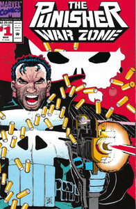 The Punisher War Zone #1 (Die cut cover)