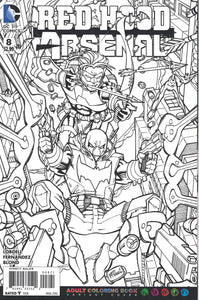 Red Hood / Arsenal #8 (Colouring book variant)