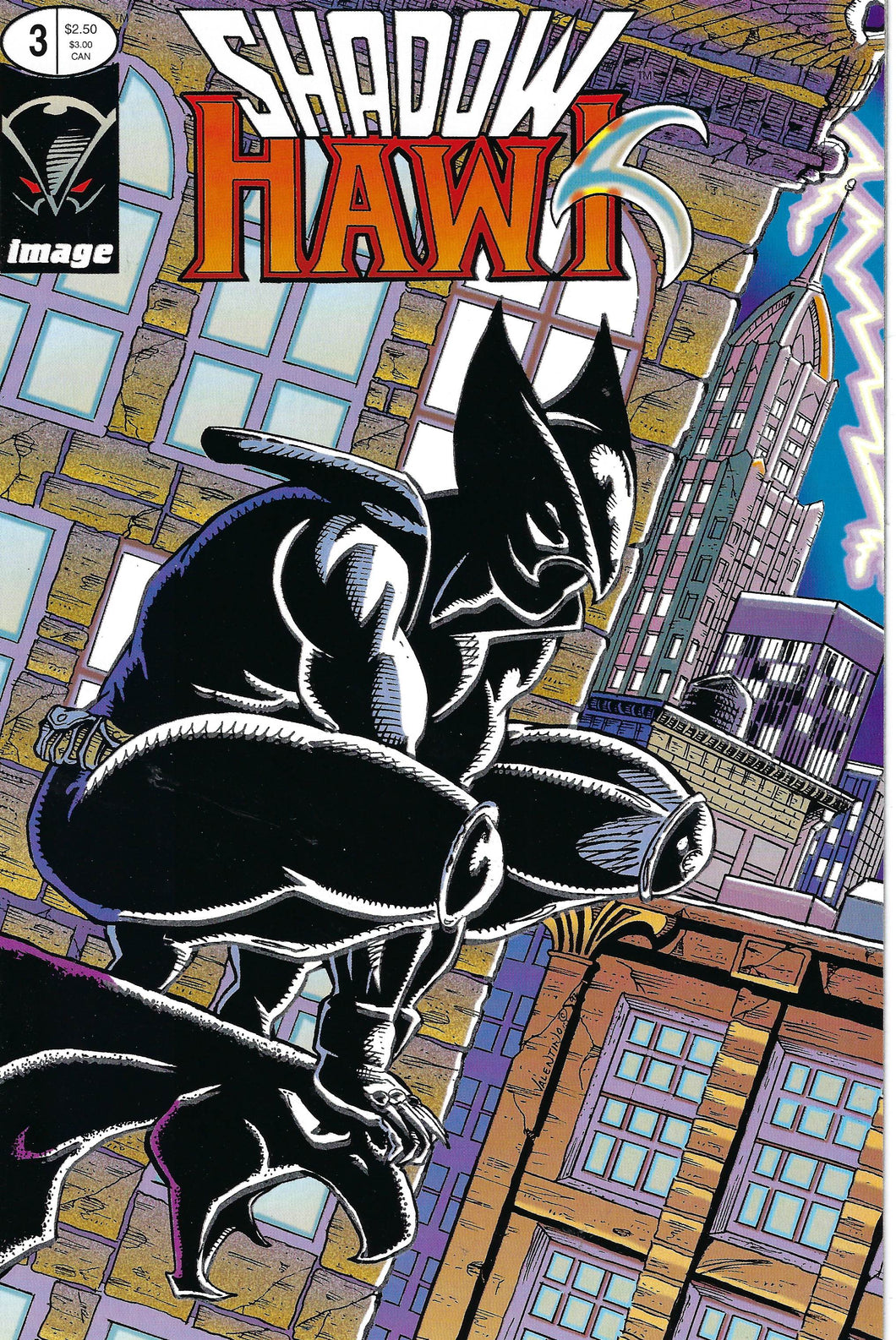 Shadow Hawk #3 Glow in the Dark cover (Jim Valentino)