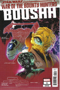 Star Wars War Of The Bounty Hunters Boushh #1 (One Shot) Variant Paolo Villanelli Bounty Hunter Ship Blueprint Cover