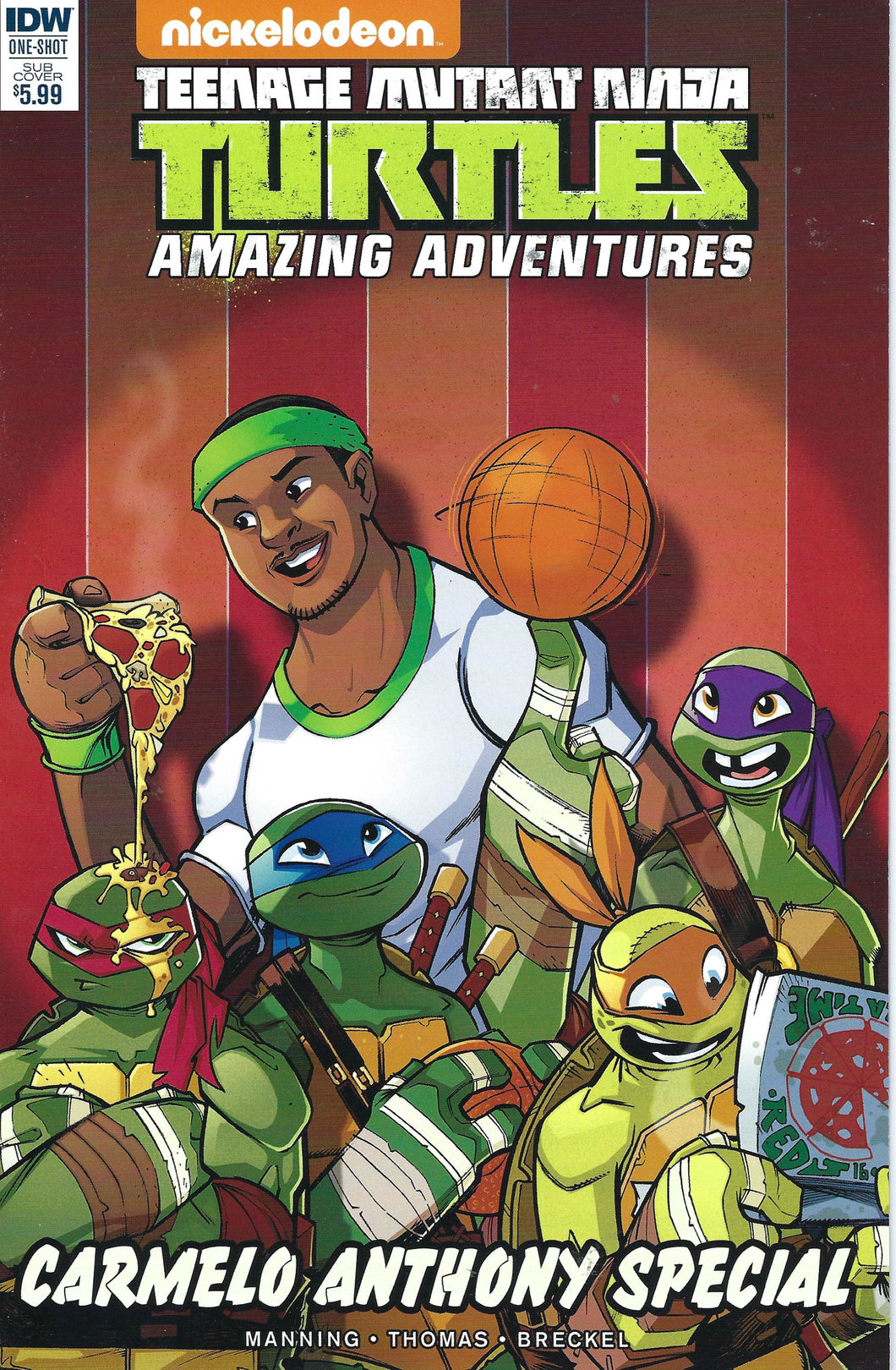 Teenage Mutant Ninja Turtles Amazing Adventures : Carmelo Anthony Special #1 (Subscription Cover)
