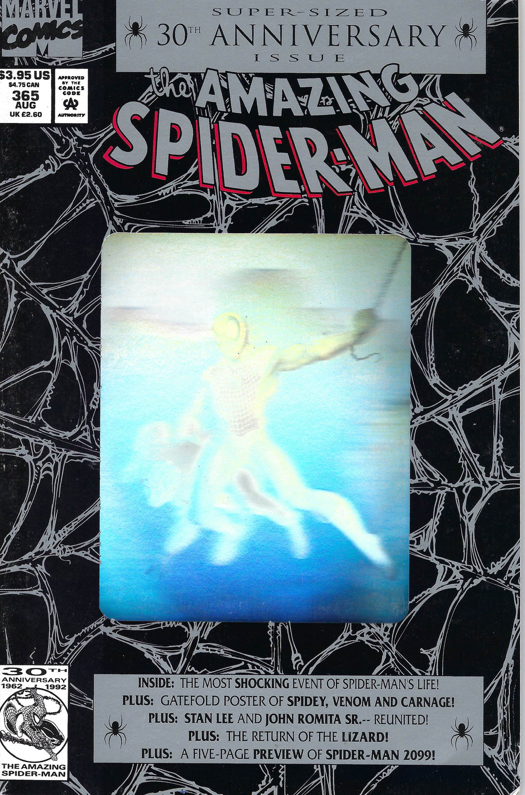 The Amazing Spider-Man #365 (Hologram) 30th anniversary key issue