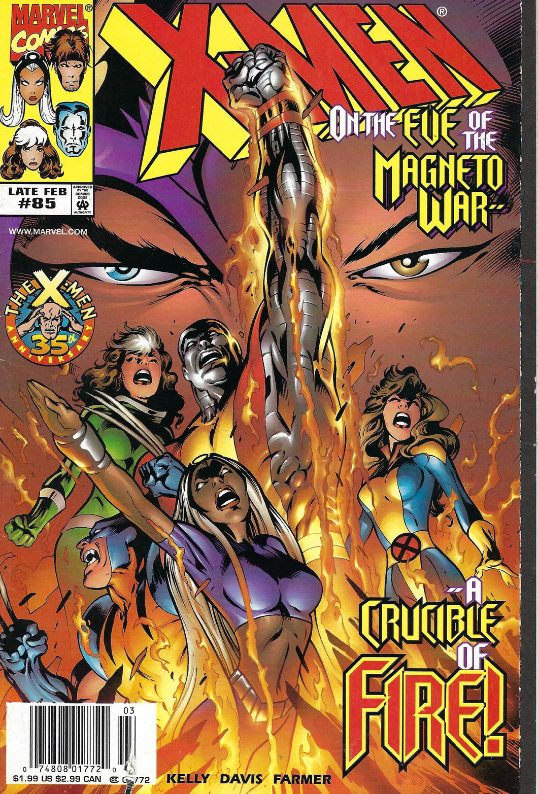 X-Men #85 (1999) small tear