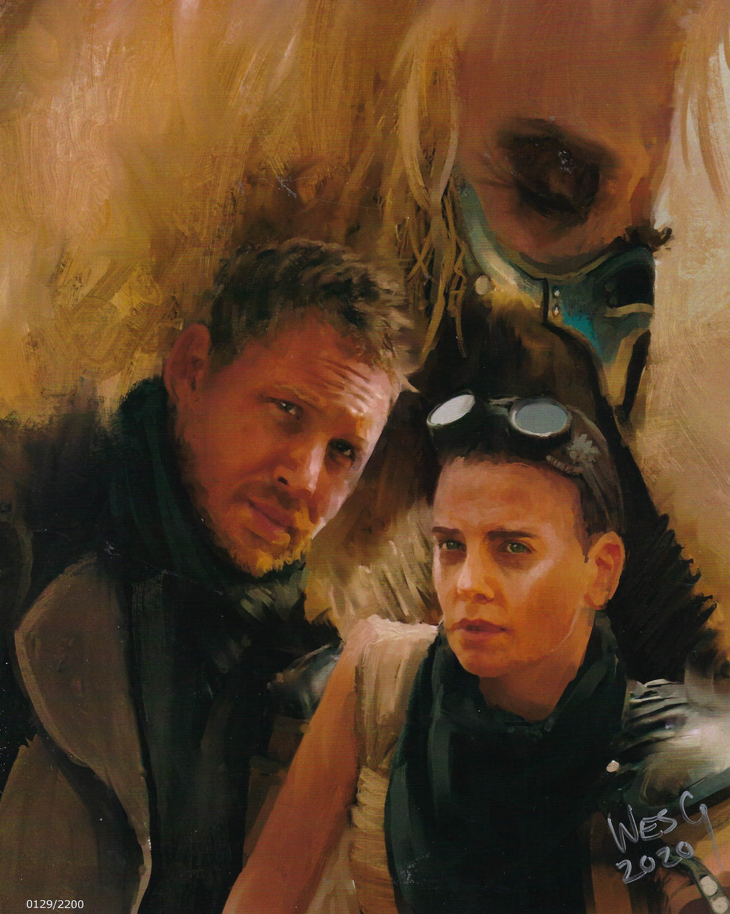 Mad Max 8x10 limited edition Art Print 0129/2200 Signed By Artist Wes Gardner
