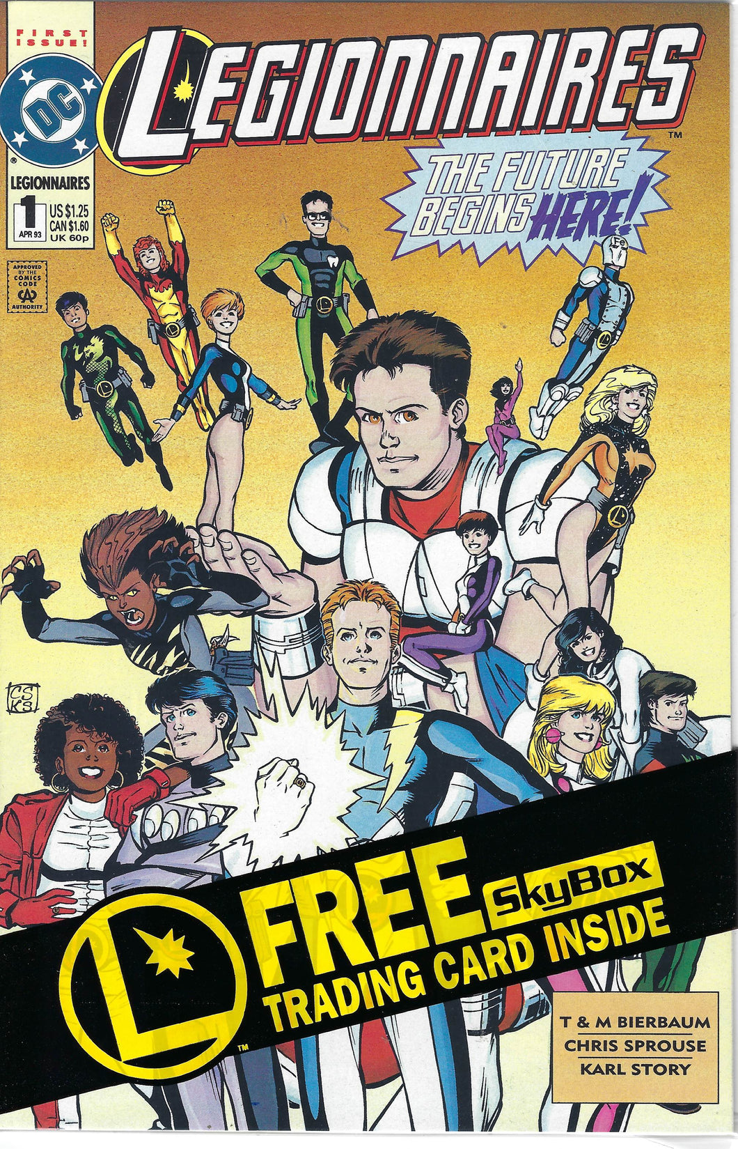 Legionnaires #1 (1993) In Original sealed polybag with trading card inside