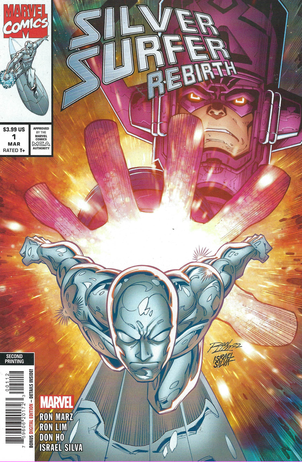 Silver Surfer Rebirth #1 Cover H 2nd Printing Ron Lim Variant Cover