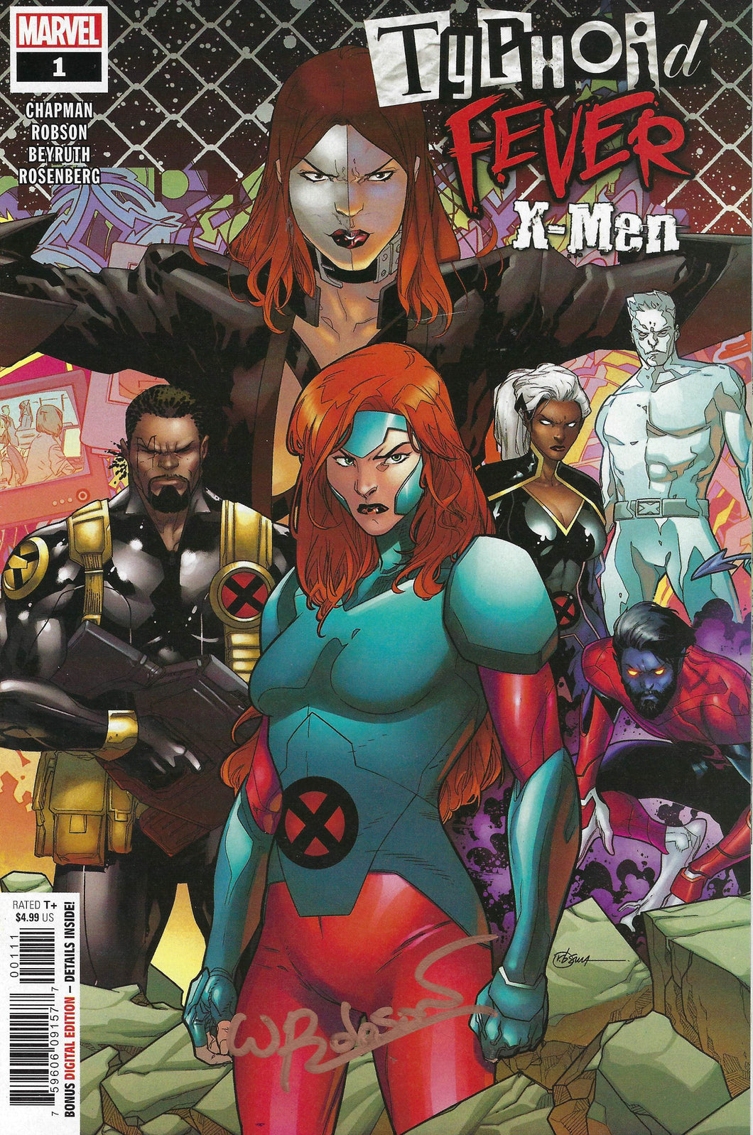 Typhoid Fever : X-Men #1 signed by Will Robson
